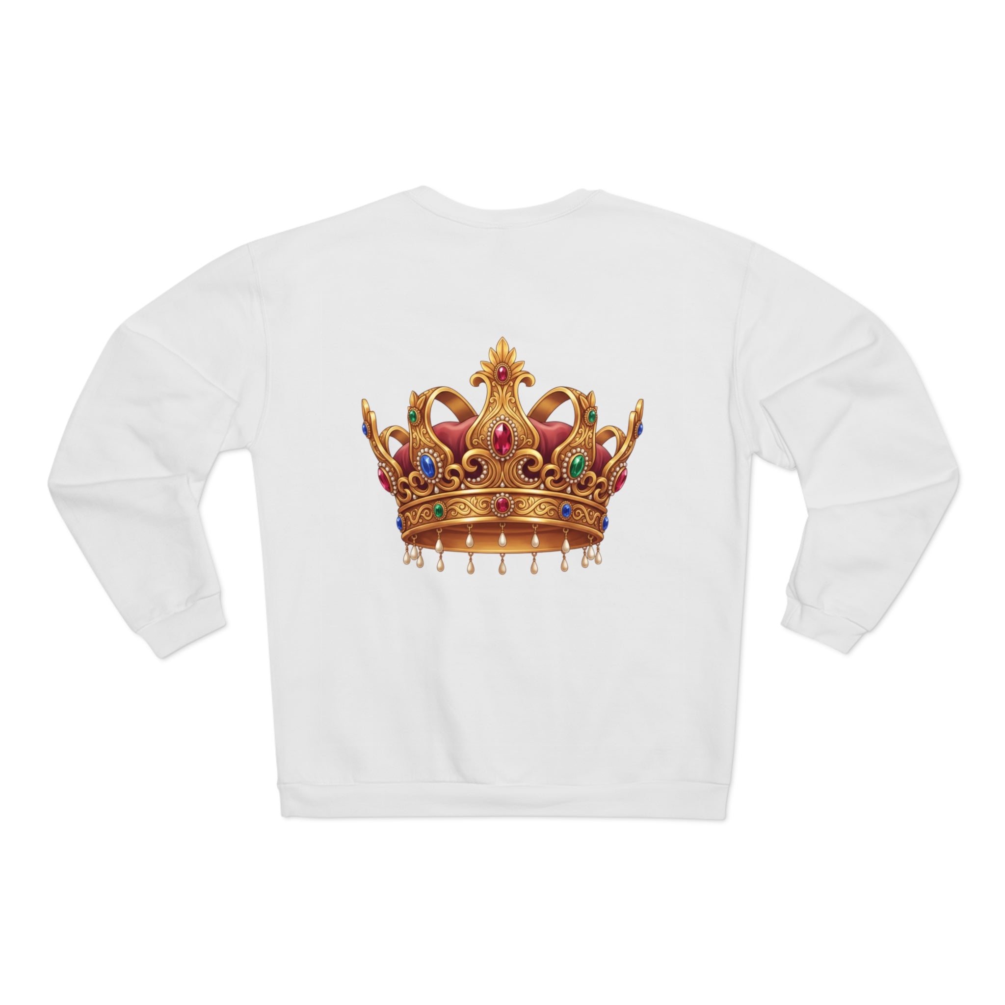 Crewneck Sweatshirt — "Daughters of the King, Sisters for Life" (Crown Graphic)