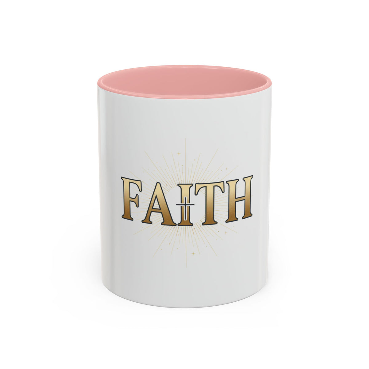 Faith Accent Coffee Mug – Religious Inspirational Tea & Coffee Cup (11/15 oz)