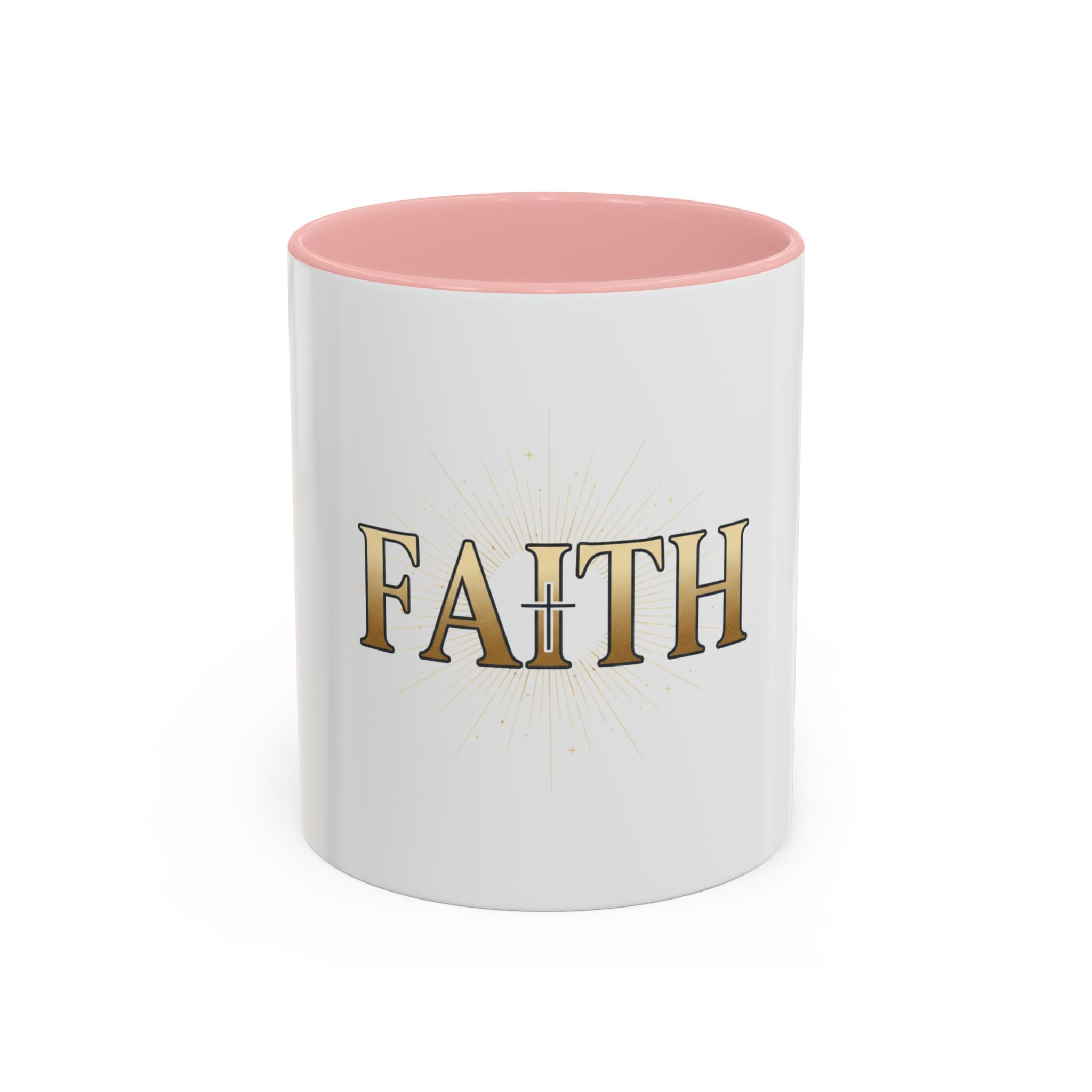 Faith Accent Coffee Mug – Religious Inspirational Tea & Coffee Cup (11/15 oz)