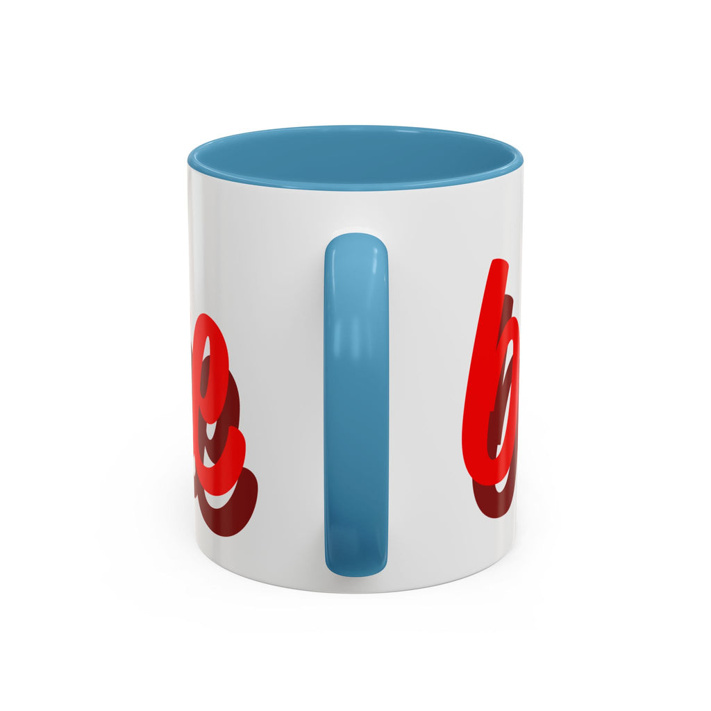 Valentine Love Coffee Mug – 'Be Mine' Red Script Accent Mug (11/15oz)