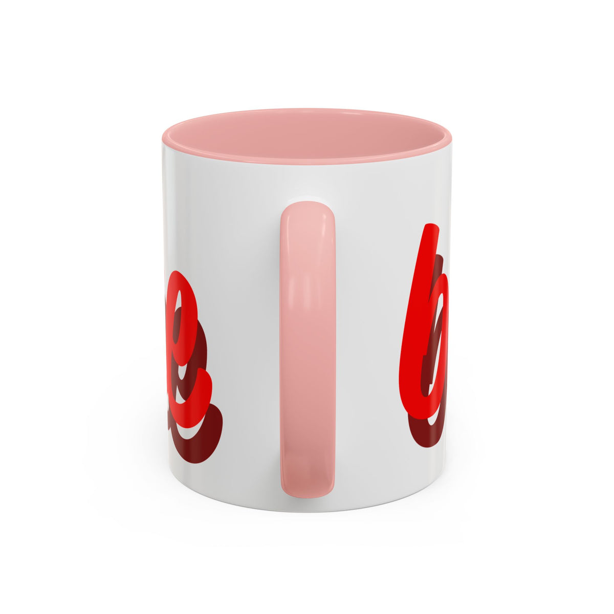 Valentine Love Coffee Mug – 'Be Mine' Red Script Accent Mug (11/15oz)