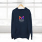 Three-Panel Fleece Hoodie — Lightweight Logo Pullover Sweatshirt