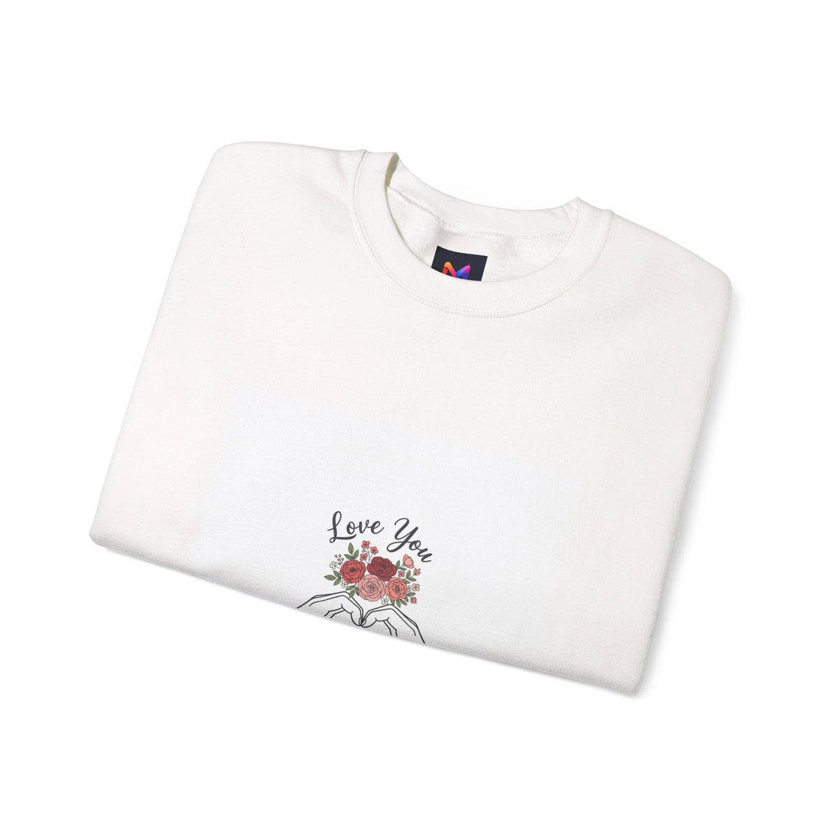 Love You Floral Crewneck Sweatshirt