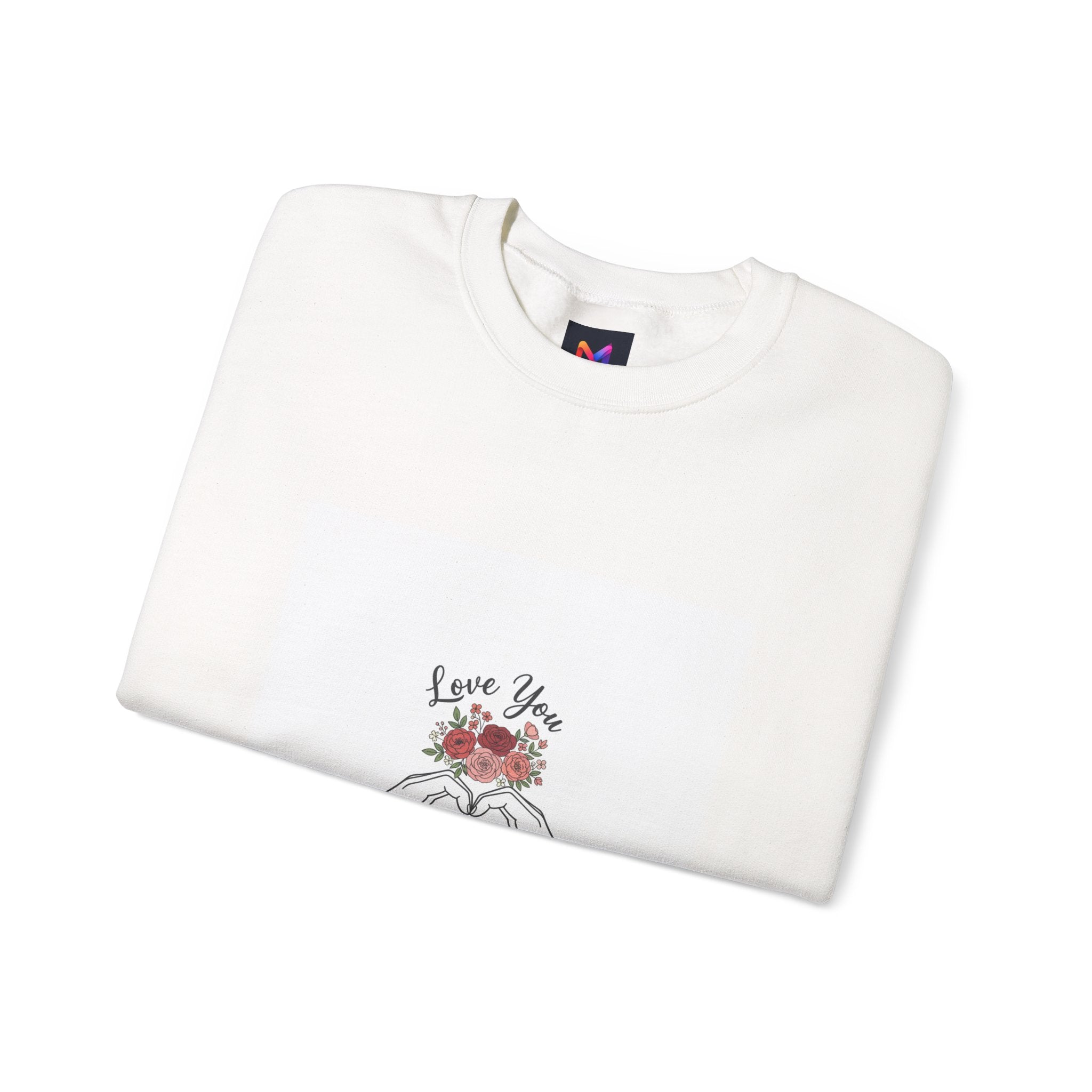 Love You Floral Crewneck Sweatshirt