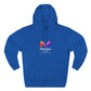 Three-Panel Fleece Hoodie — Lightweight Logo Pullover Sweatshirt