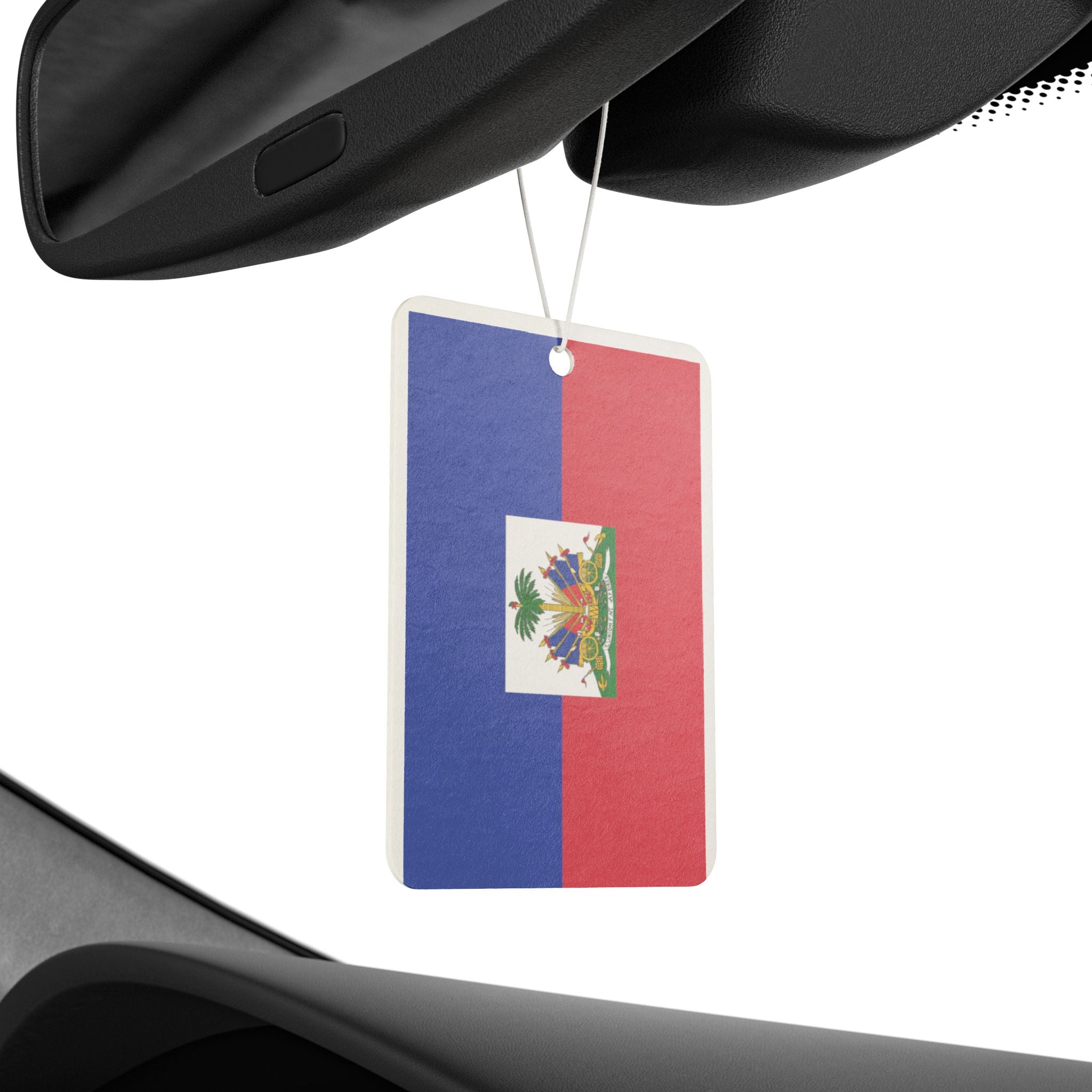 Haiti Flag Car Air Freshener – Patriotic Scented Hanging Ornament