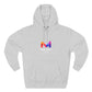 Three-Panel Fleece Hoodie — Lightweight Logo Pullover Sweatshirt