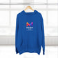 Three-Panel Fleece Hoodie — Lightweight Logo Pullover Sweatshirt