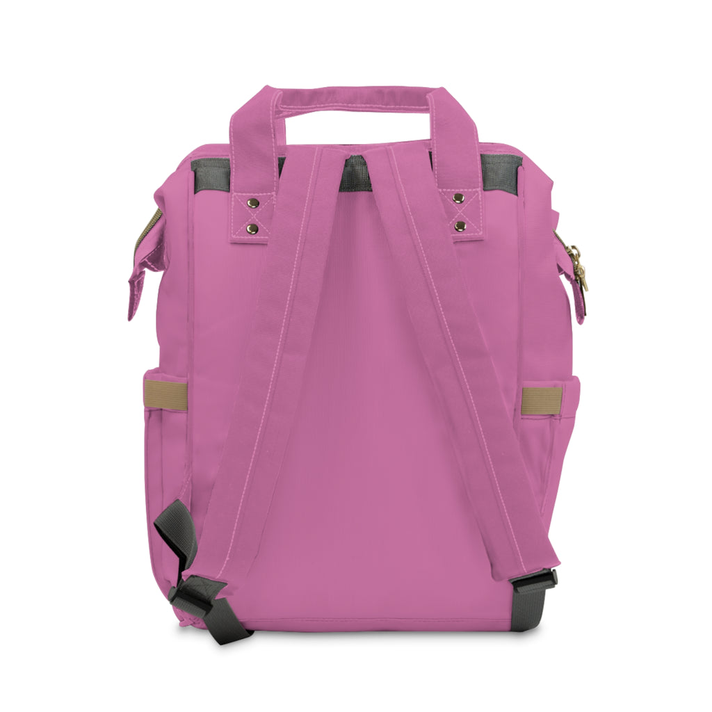 Princess Diaper Backpack – Pink Multifunctional Baby Bag with Cute Animal Design