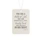 Inspirational "Child of God" Car Air Freshener — Psalm 139 Reminder