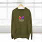 Three-Panel Fleece Hoodie — Lightweight Logo Pullover Sweatshirt