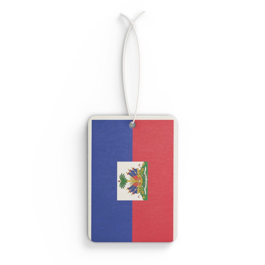 Haiti Flag Car Air Freshener – Patriotic Scented Hanging Ornament