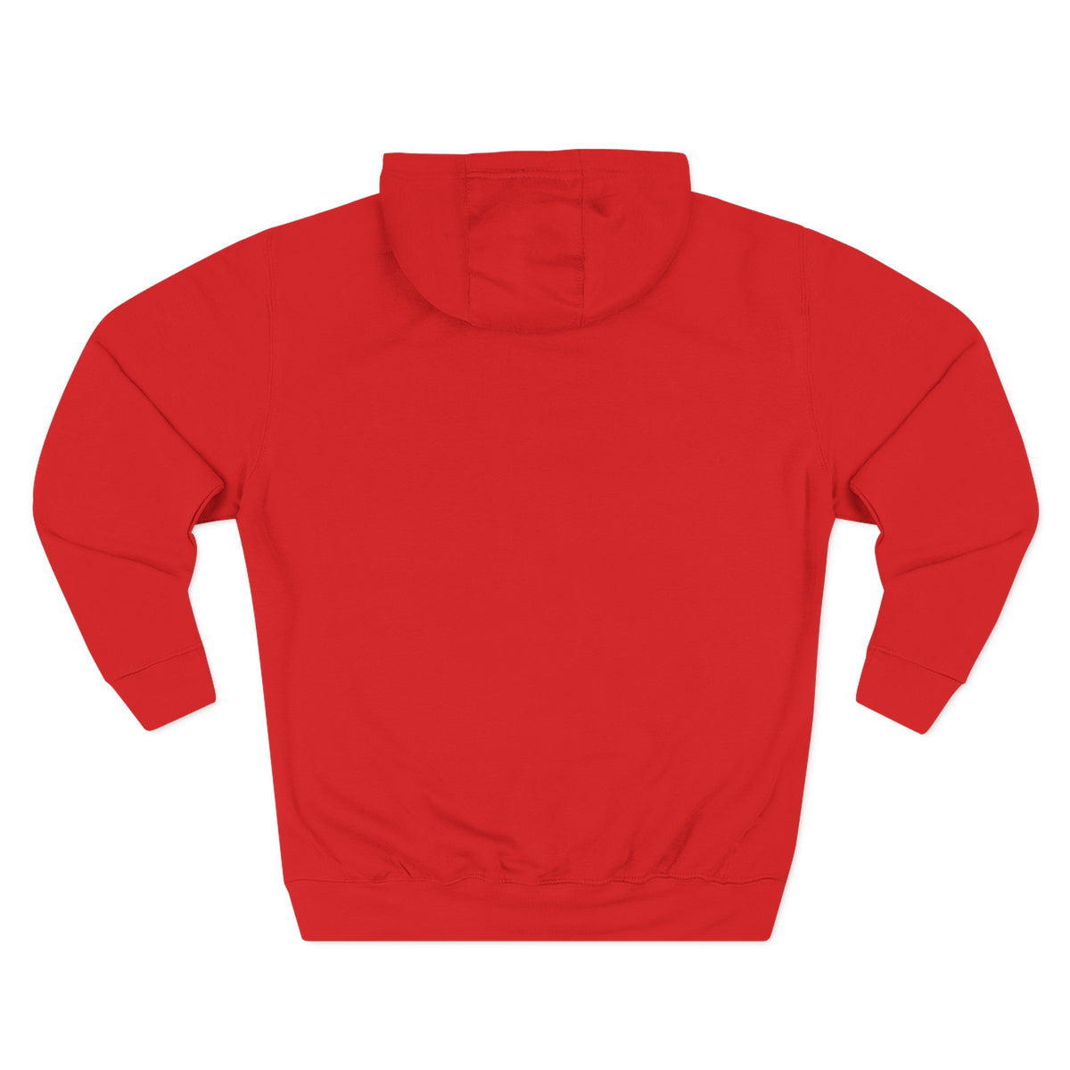 Three-Panel Fleece Hoodie — Lightweight Logo Pullover Sweatshirt