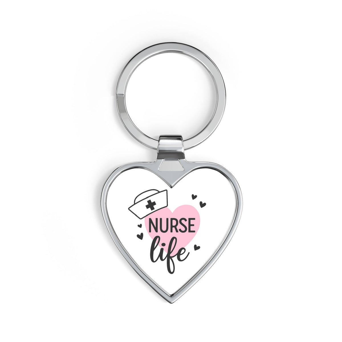 Nurse Life Heart Keychain — Cute Nurse Appreciation Gift