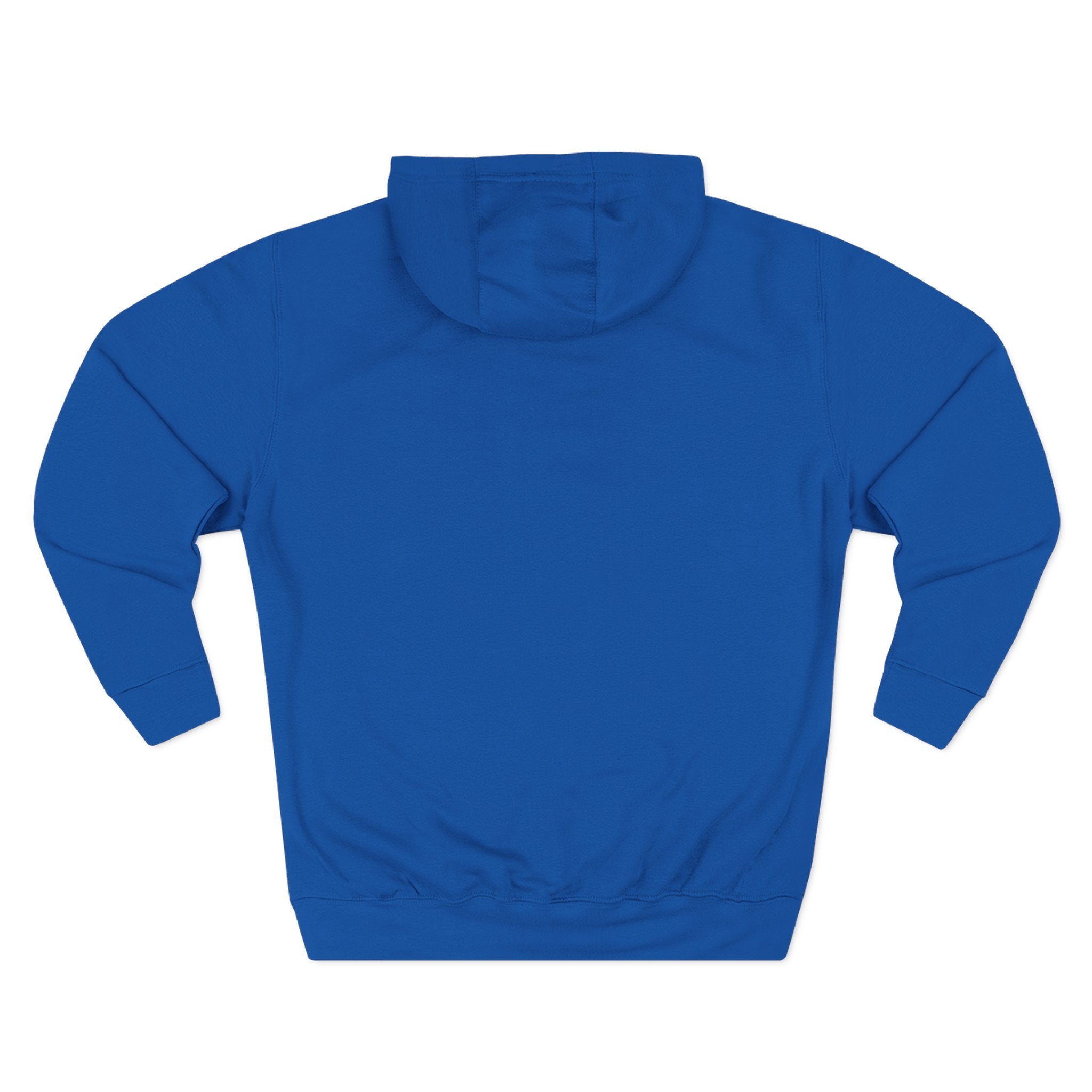 Three-Panel Fleece Hoodie — Lightweight Logo Pullover Sweatshirt