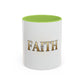 Faith Accent Coffee Mug – Religious Inspirational Tea & Coffee Cup (11/15 oz)