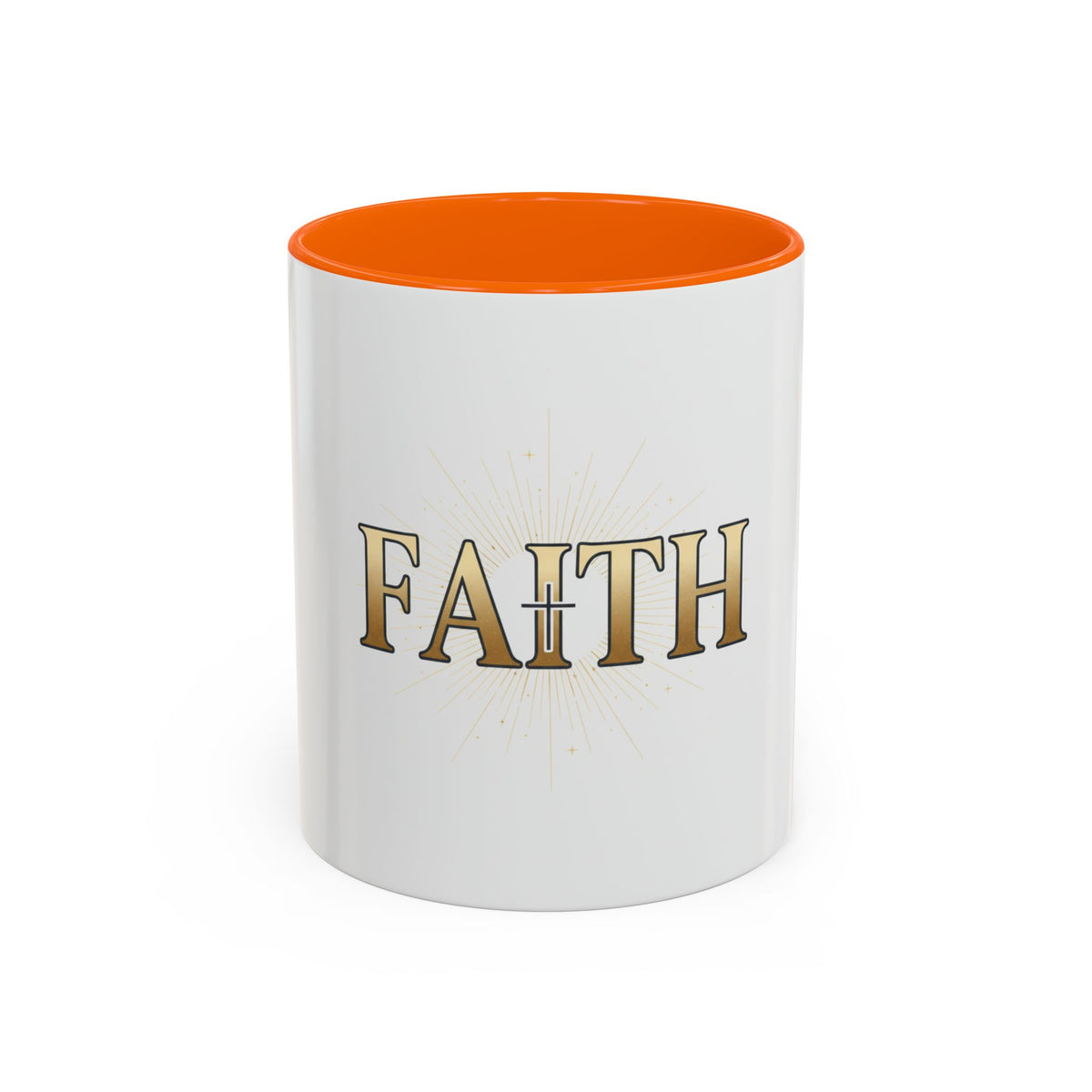 Faith Accent Coffee Mug – Religious Inspirational Tea & Coffee Cup (11/15 oz)