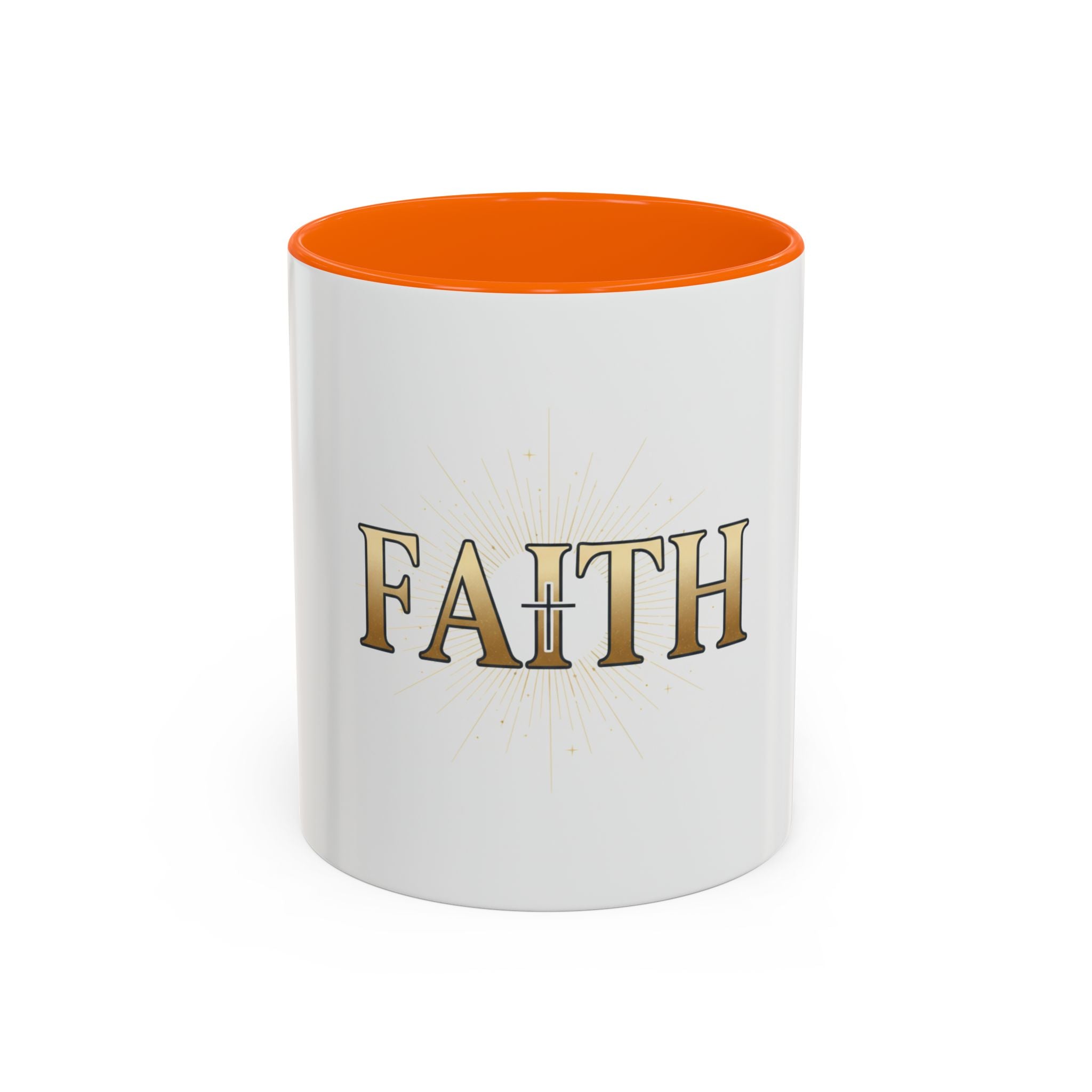 Faith Accent Coffee Mug – Religious Inspirational Tea & Coffee Cup (11/15 oz)