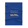 Biblical Baby Blanket - "2 Samuel 7:18–29 Blessed Forever" Soft Fleece