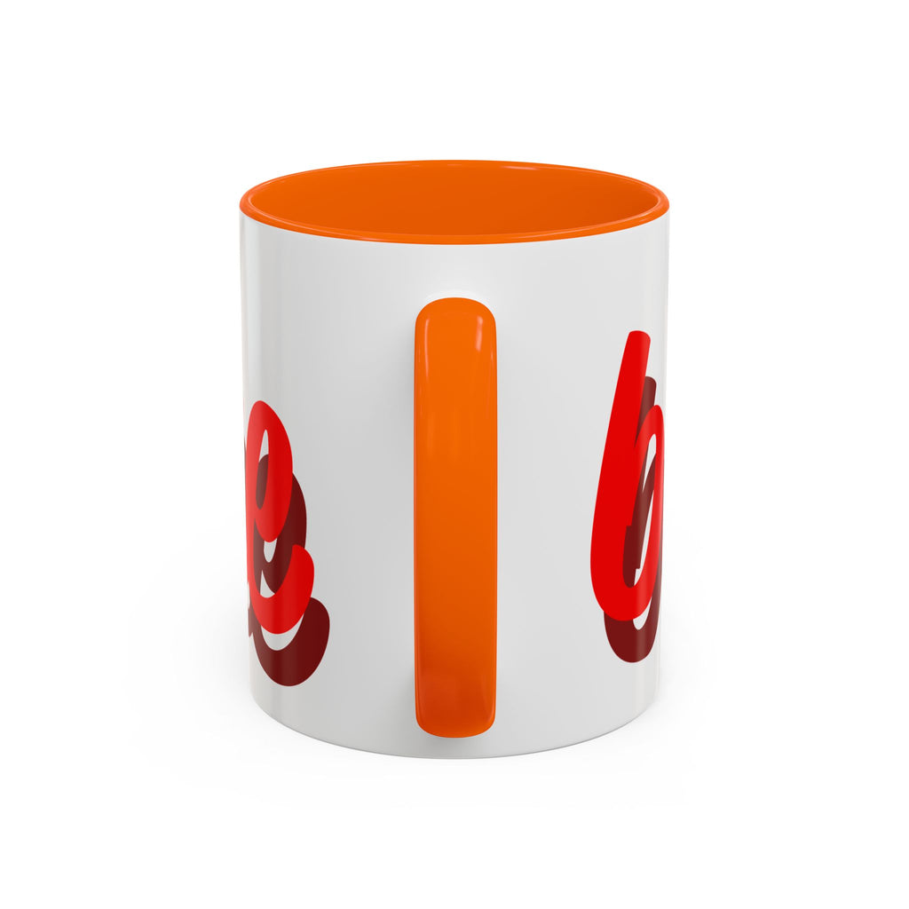 Valentine Love Coffee Mug – 'Be Mine' Red Script Accent Mug (11/15oz)