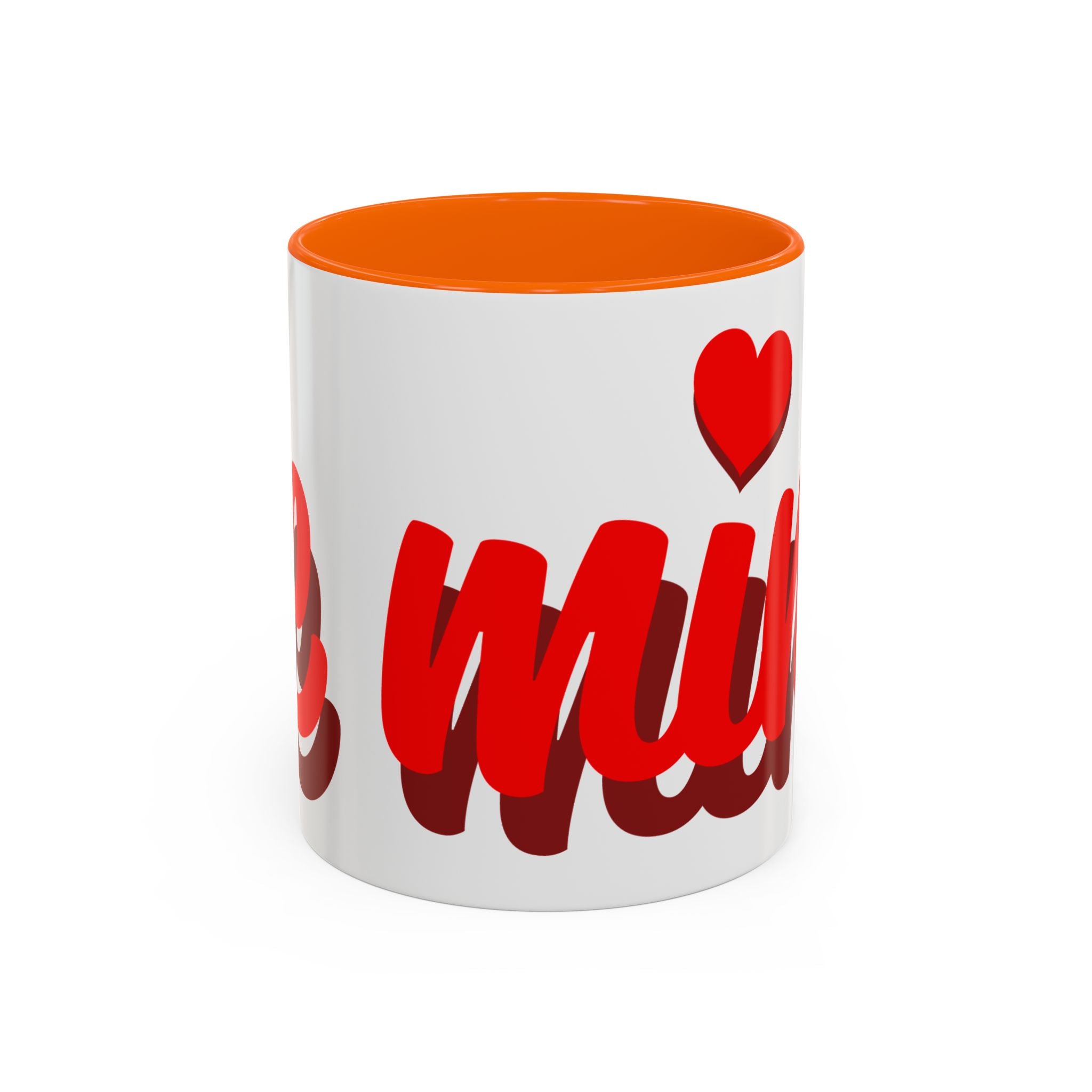 Valentine Love Coffee Mug – 'Be Mine' Red Script Accent Mug (11/15oz)