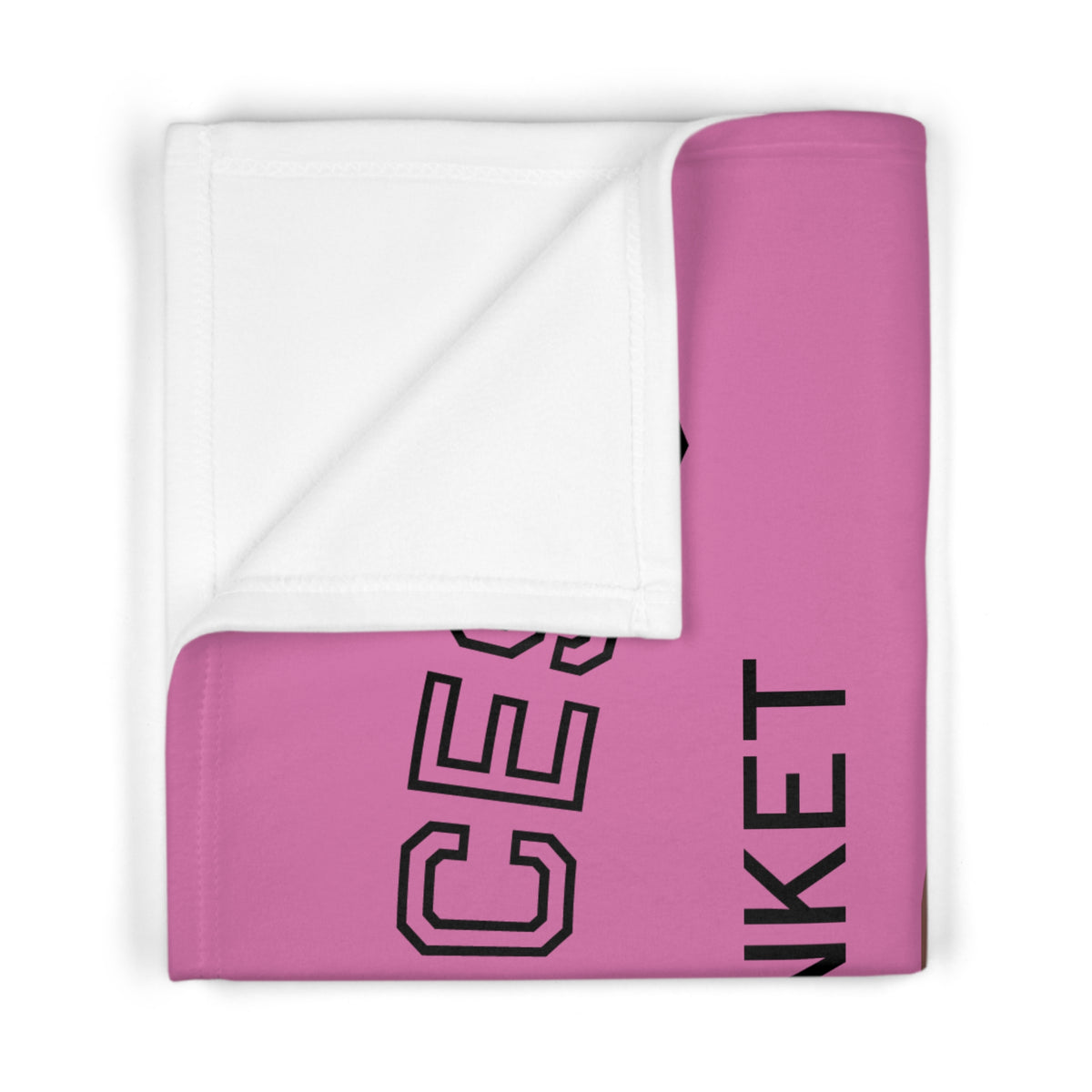 Princess Baby Blanket — Soft Pink Fleece Nursery Throw