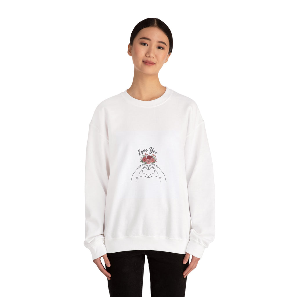 Love You Floral Crewneck Sweatshirt