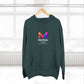 Three-Panel Fleece Hoodie — Lightweight Logo Pullover Sweatshirt