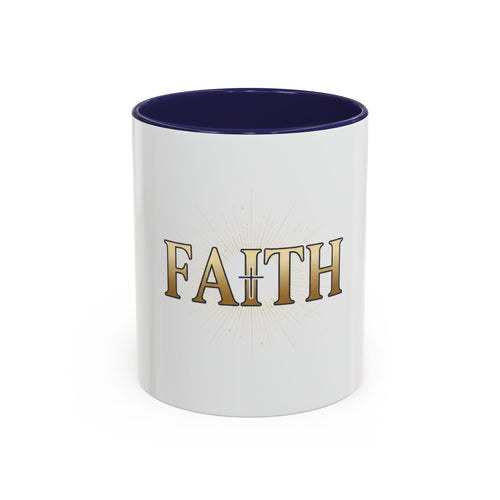 Faith Accent Coffee Mug – Religious Inspirational Tea & Coffee Cup (11/15 oz)