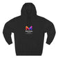 Three-Panel Fleece Hoodie — Lightweight Logo Pullover Sweatshirt