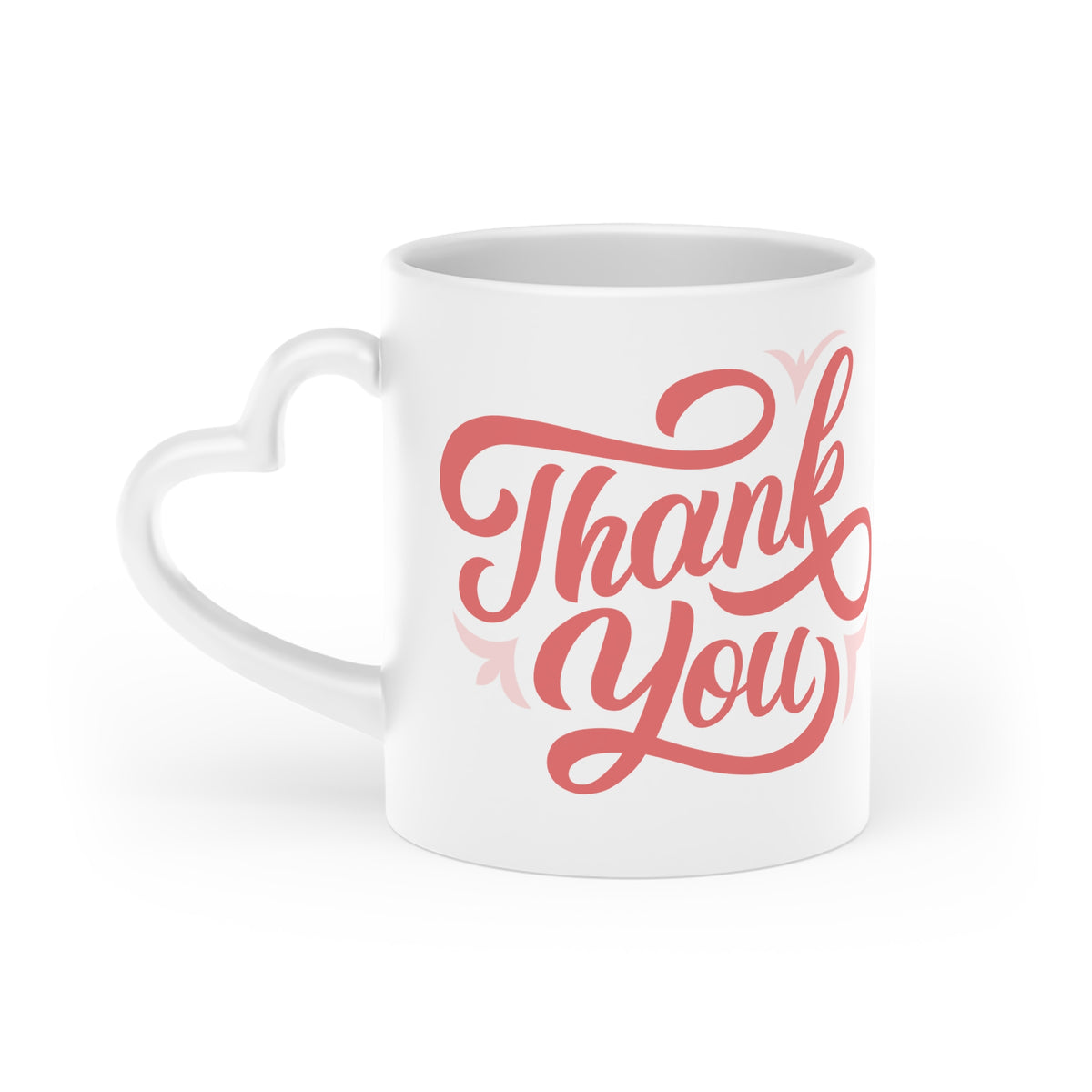 Mug — Pink Script “Thank You” Coffee Cup | Appreciation Gift