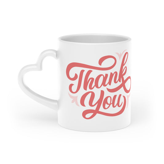 Mug — Pink Script “Thank You” Coffee Cup | Appreciation Gift