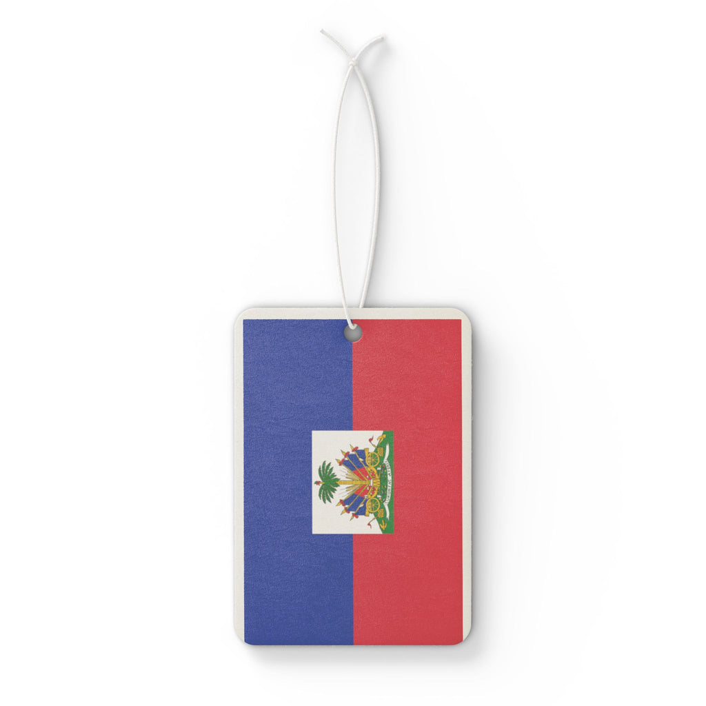 Haiti Flag Car Air Freshener – Patriotic Scented Hanging Ornament