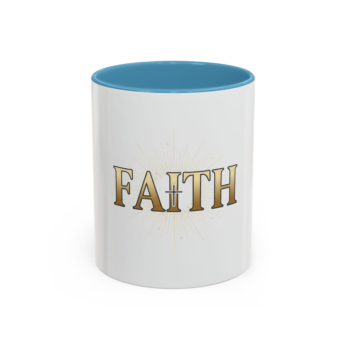 Faith Accent Coffee Mug – Religious Inspirational Tea & Coffee Cup (11/15 oz)