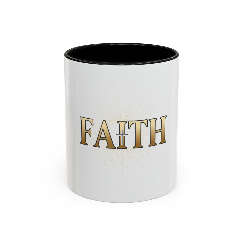 Faith Accent Coffee Mug – Religious Inspirational Tea & Coffee Cup (11/15 oz)