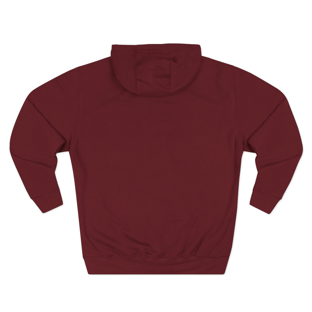 Three-Panel Fleece Hoodie — Lightweight Logo Pullover Sweatshirt