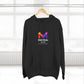 Three-Panel Fleece Hoodie — Lightweight Logo Pullover Sweatshirt