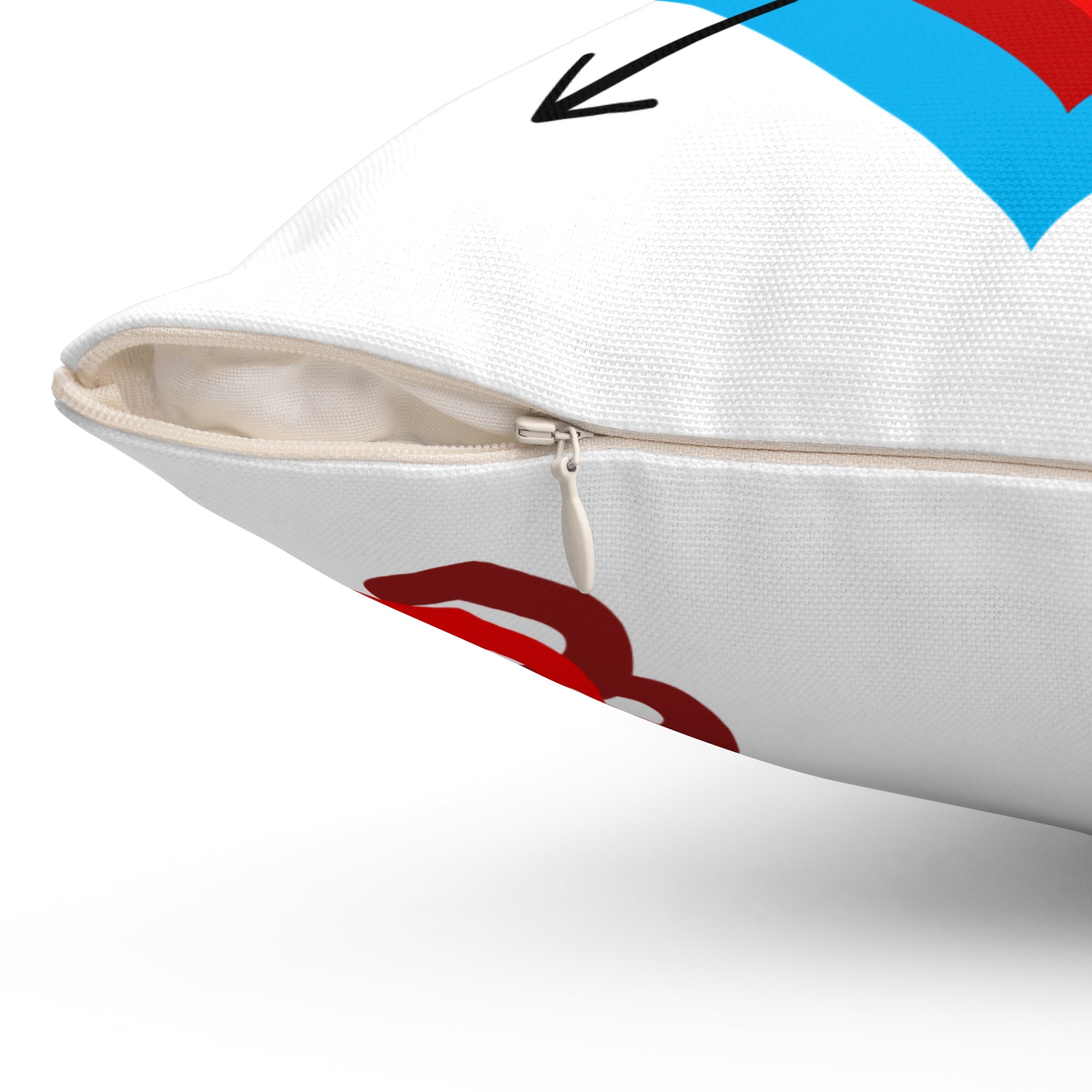 Valentine Heart Arrow Decorative Pillow — “Be Mine” Romantic Accent Cushion