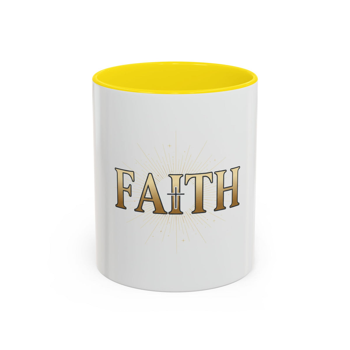 Faith Accent Coffee Mug – Religious Inspirational Tea & Coffee Cup (11/15 oz)
