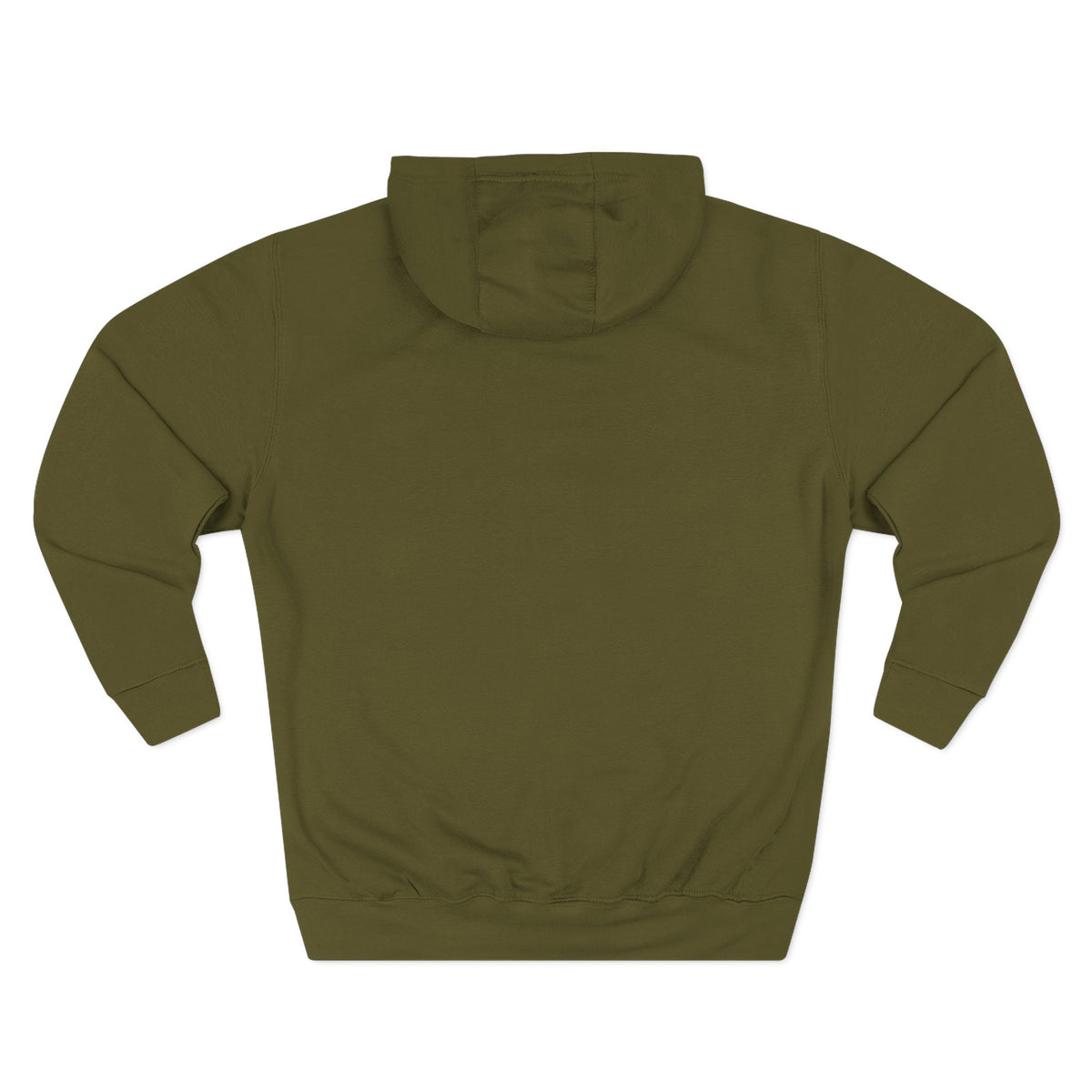 Three-Panel Fleece Hoodie — Lightweight Logo Pullover Sweatshirt