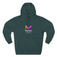 Three-Panel Fleece Hoodie — Lightweight Logo Pullover Sweatshirt