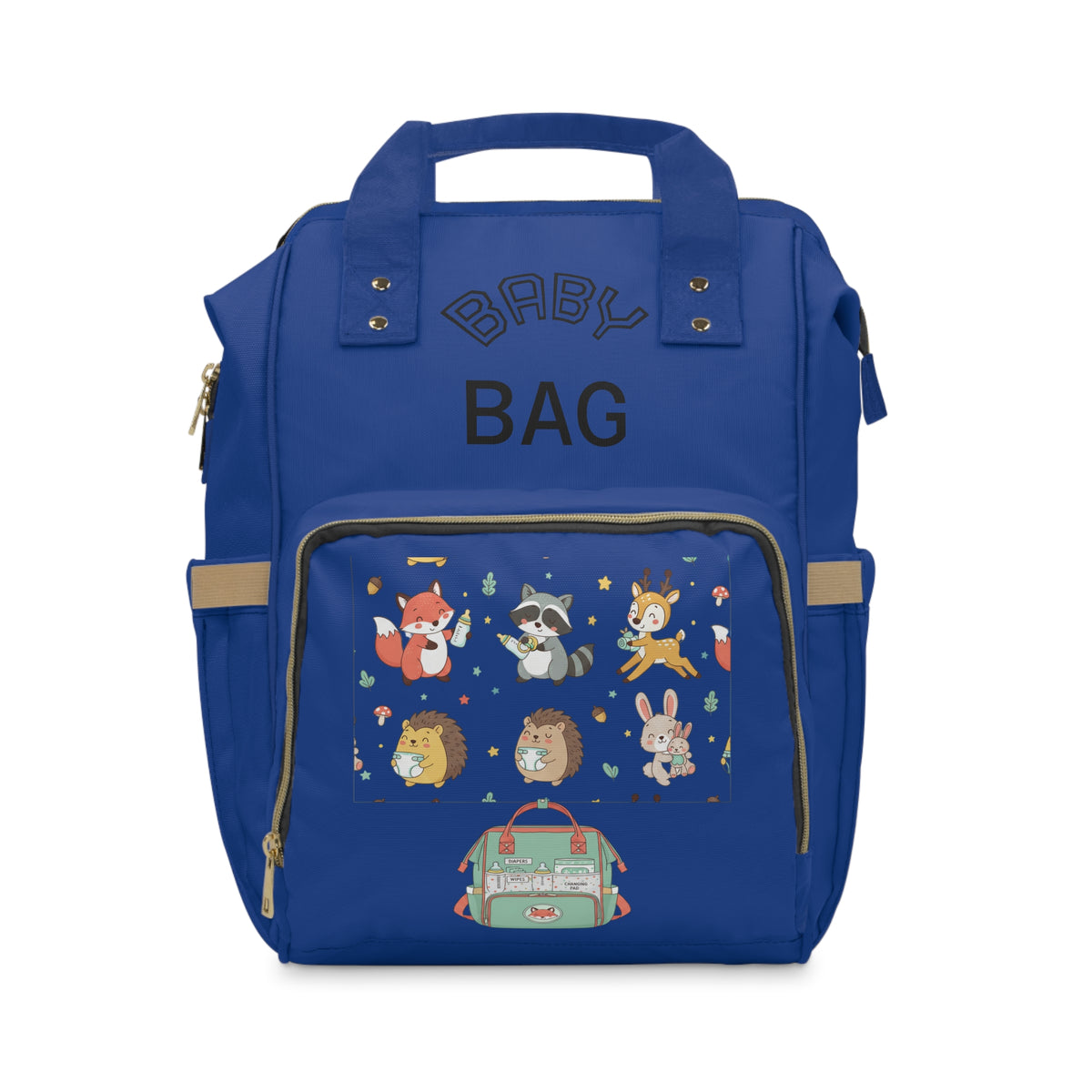 Diaper Backpack — Multifunctional Baby Travel Backpack with Insulated Bottle Pockets
