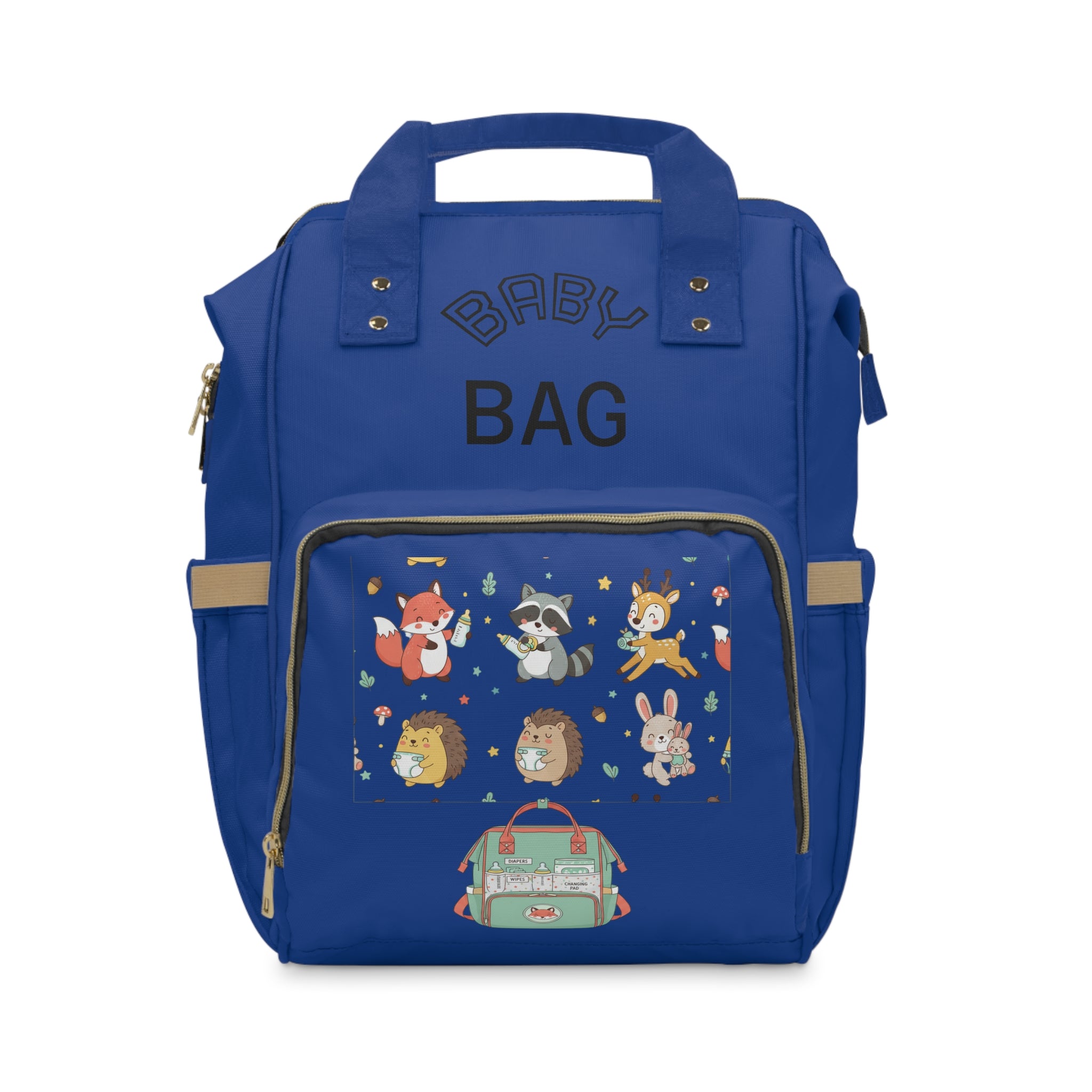 Diaper Backpack — Multifunctional Baby Travel Backpack with Insulated Bottle Pockets