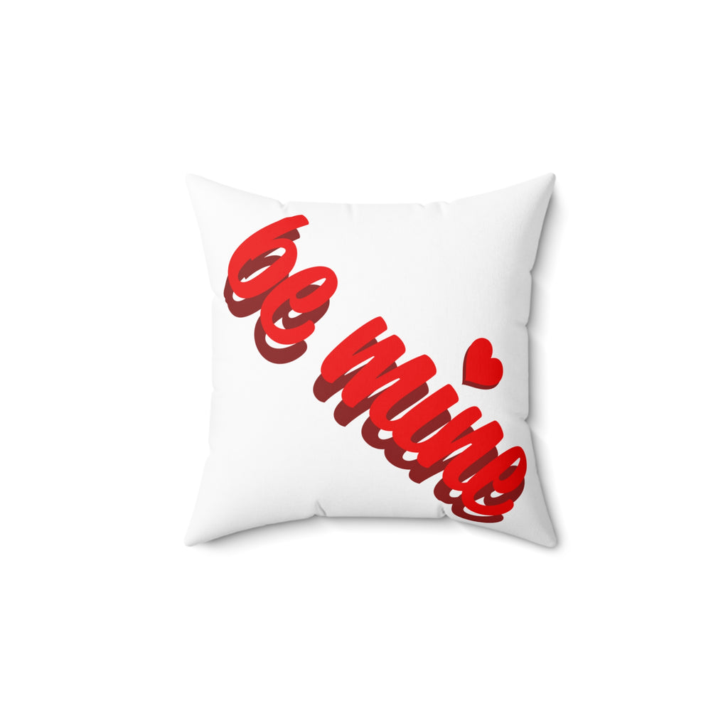 Valentine Heart Arrow Decorative Pillow — “Be Mine” Romantic Accent Cushion