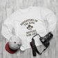 Crewneck Sweatshirt — "Daughters of the King, Sisters for Life" (Crown Graphic)