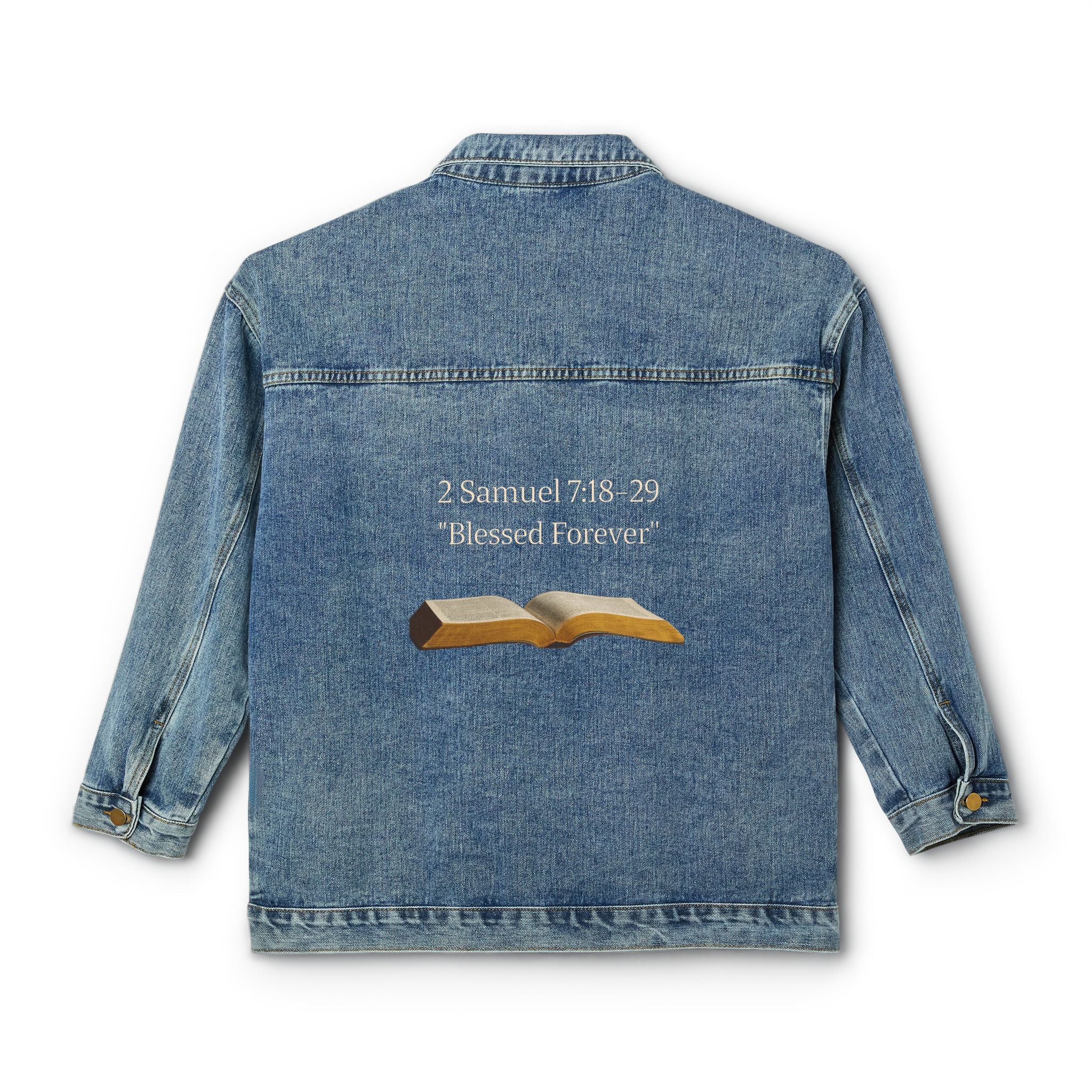 Denim Jacket — Open Bible Back Patch