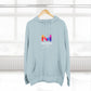 Three-Panel Fleece Hoodie — Lightweight Logo Pullover Sweatshirt