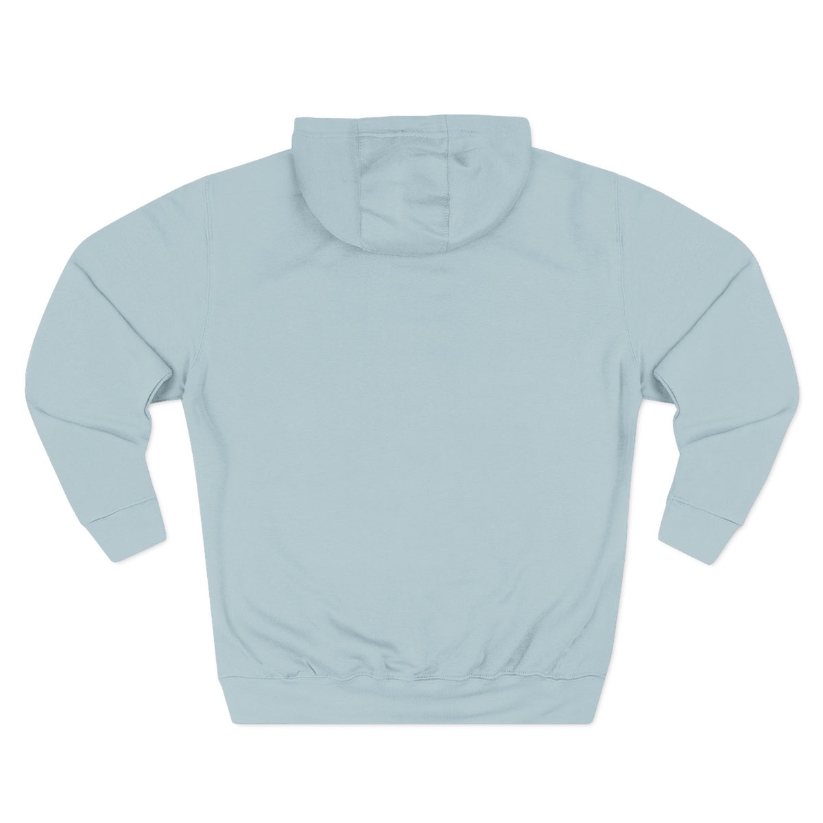 Three-Panel Fleece Hoodie — Lightweight Logo Pullover Sweatshirt