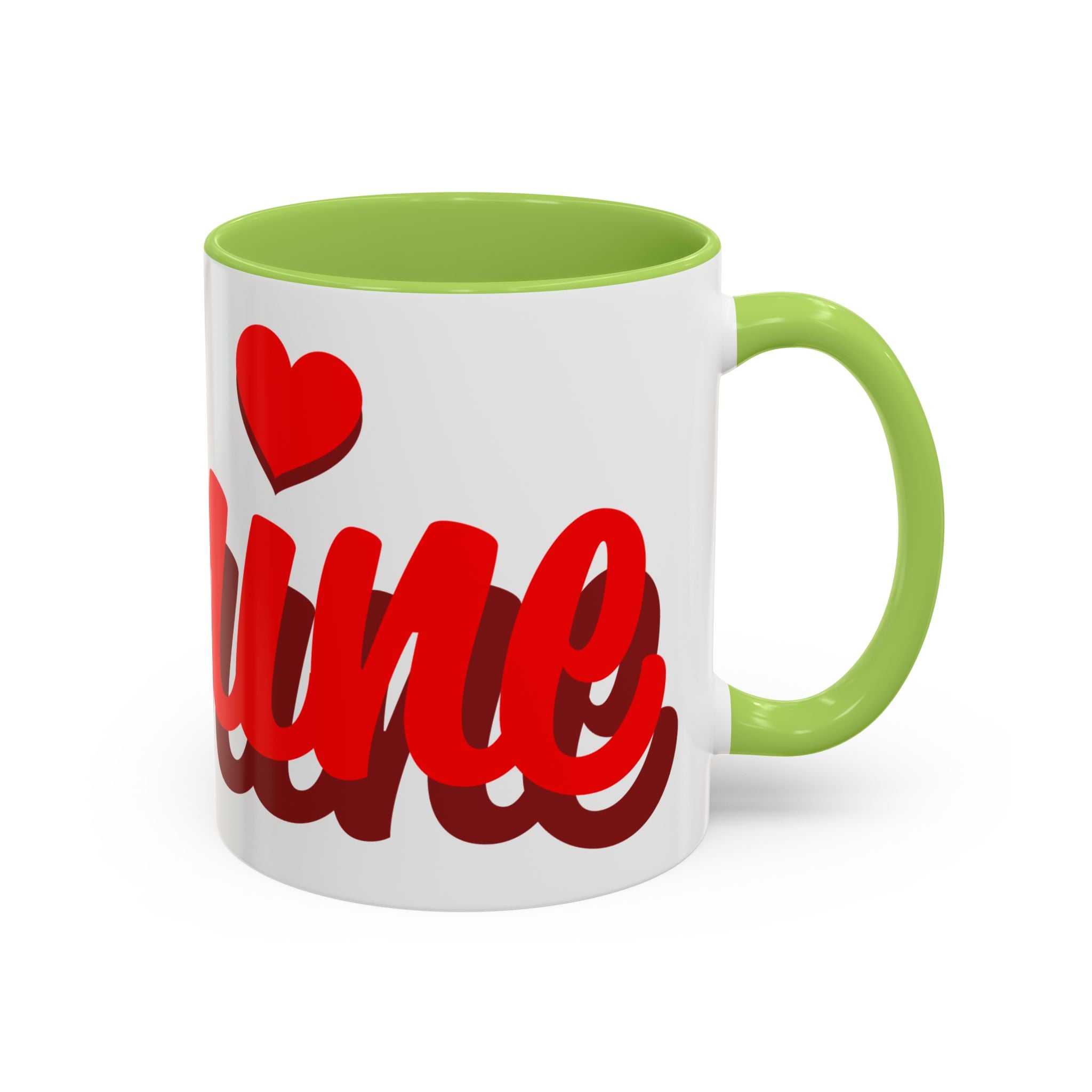 Valentine Love Coffee Mug – 'Be Mine' Red Script Accent Mug (11/15oz)