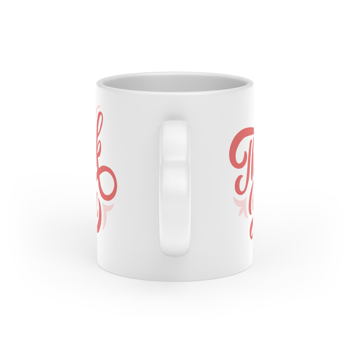 Mug — Pink Script “Thank You” Coffee Cup | Appreciation Gift